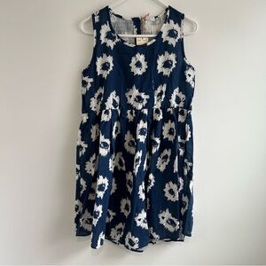 NWT th company raga women’s babydoll mini dress blue‎ floral size small sample
